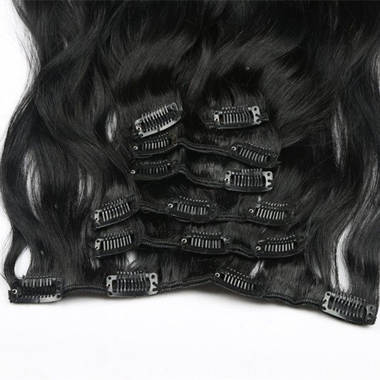 Clip in hair extension,New coming finest virgin remy hair invisible seamless clip in hair extension human hair for women HN216